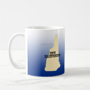 Mug - New Hampshire State Map avec la ville