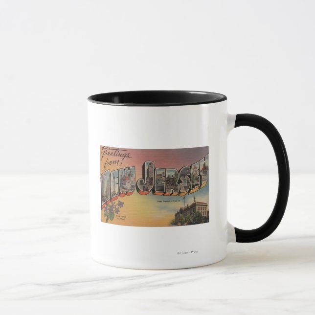 Mug New Jersey (Capitale nationale/Fleur) (Droite)