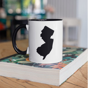 Mug New Jersey en noir et blanc