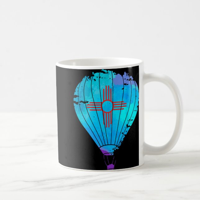 Mug New Mexico Festival Hot Air Balloon Zia Gift  (Droite)