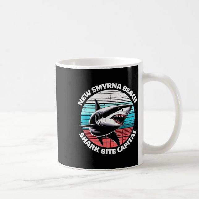 Mug New Smyrna Beach_ Shark Bite Catal Graphic  (Droite)