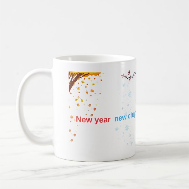 Mug New Year New Chapter Same Coffee Obsession - Four  (Gauche)