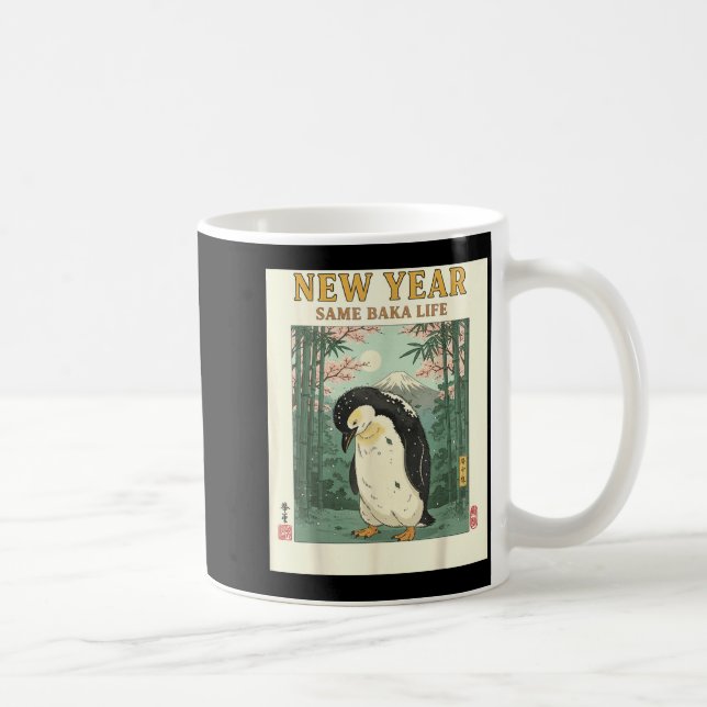 Mug New Year Same Baka Life Penguin New Year 2026 Reso (Droite)
