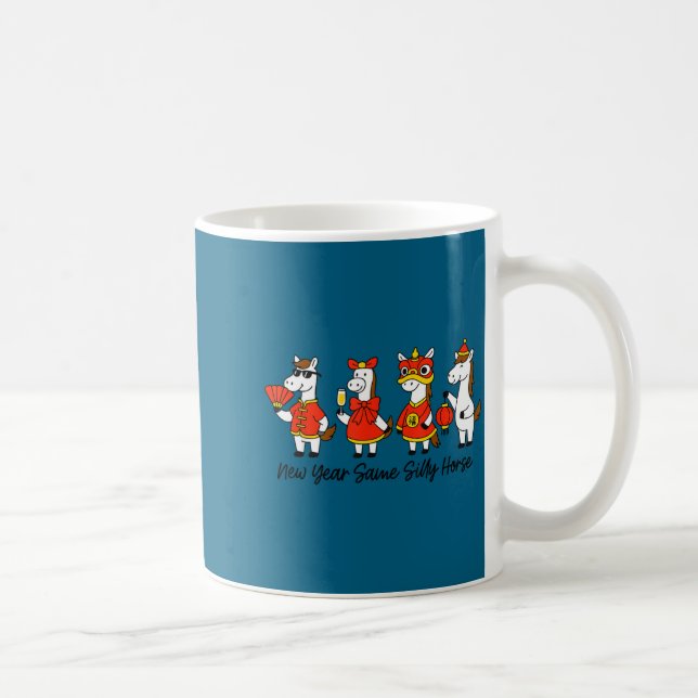 Mug New Year Same Silly Horse Funny Chinese Lunar New  (Droite)