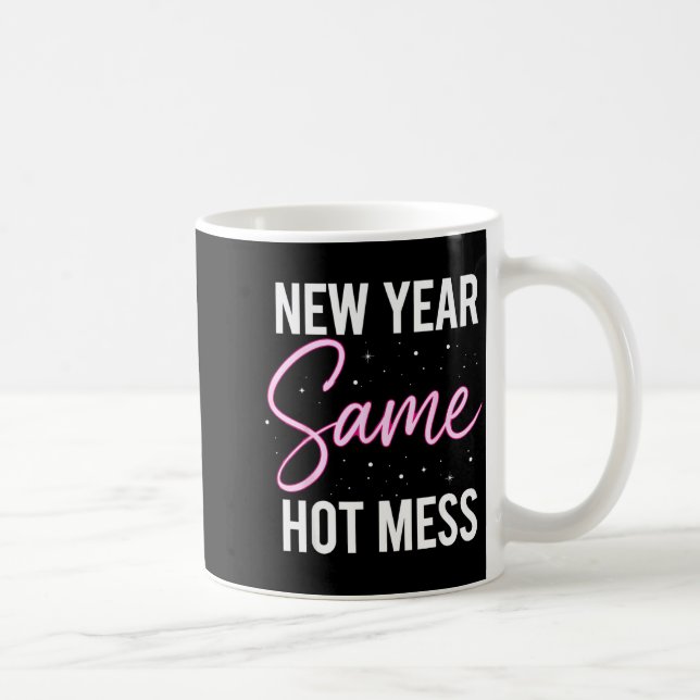 Mug New Years Eve Outfits Women, Funny New Year Same M (Droite)