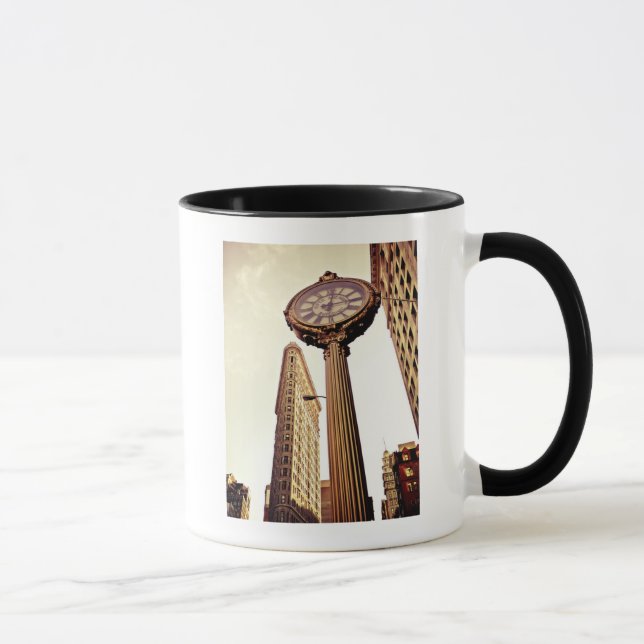 Mug New York - bâtiment et horloge de Flatiron (Droite)