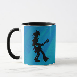 Mug New York Boogie Nights Guitare Bleu