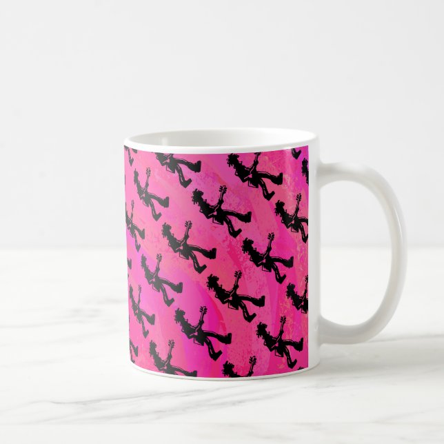 Mug New York Boogie Nights Guitare Hot Pink (Droite)