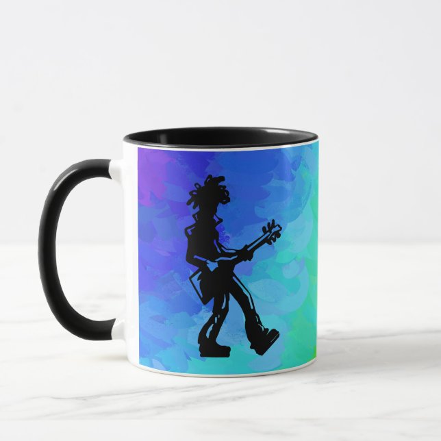 Mug New York Boogie Nights Guitare Rainbow (Gauche)