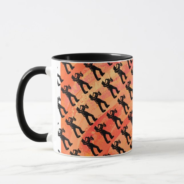 Mug New York Boogie Nights Saxophone Orange (Gauche)