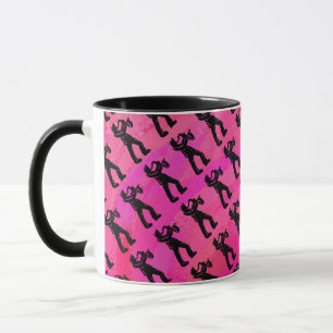 Mug New York Boogie Nuits Saxophone Hot Pink