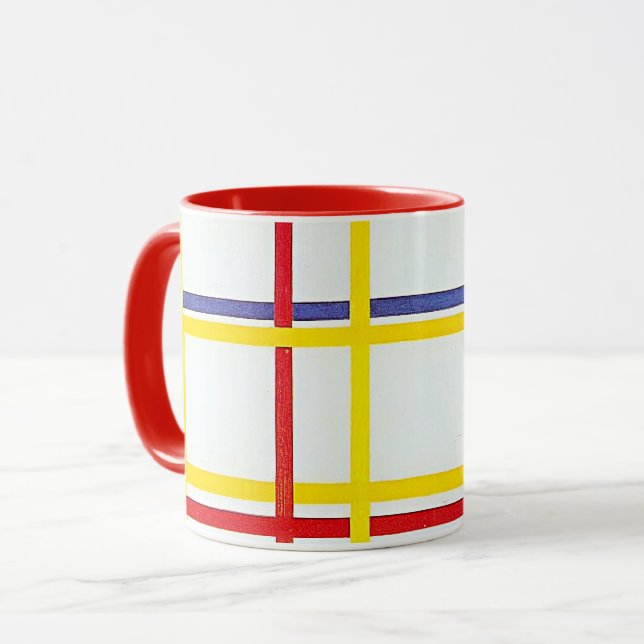 Mug New York City 1 de Piet Mondrian (Devant gauche)