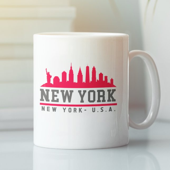 Mug New York City Beautiful Fun Skyline (Créateur téléchargé)
