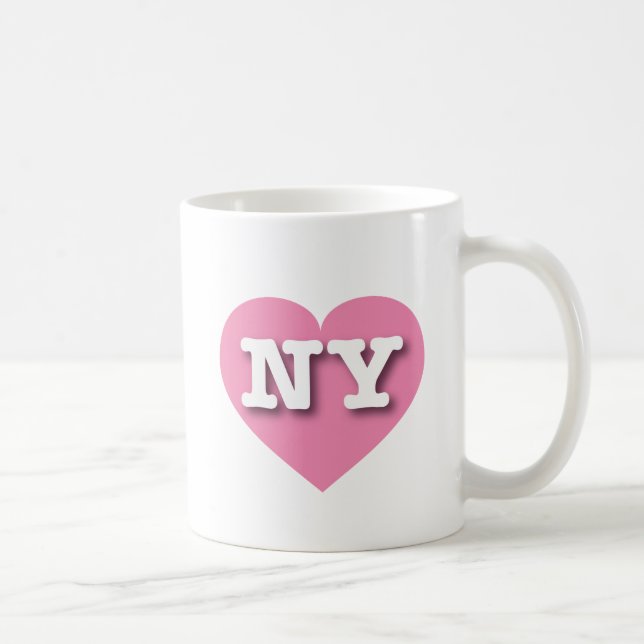 Mug New York Coeur rose - J'aime NY (Droite)