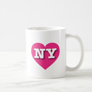 Mug New York Hot Pink Heart - J'aime NY