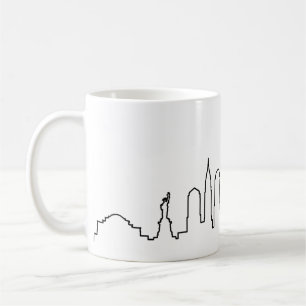 Mug NEW YORK NYC Manhatten USA City Skyline Silhouette