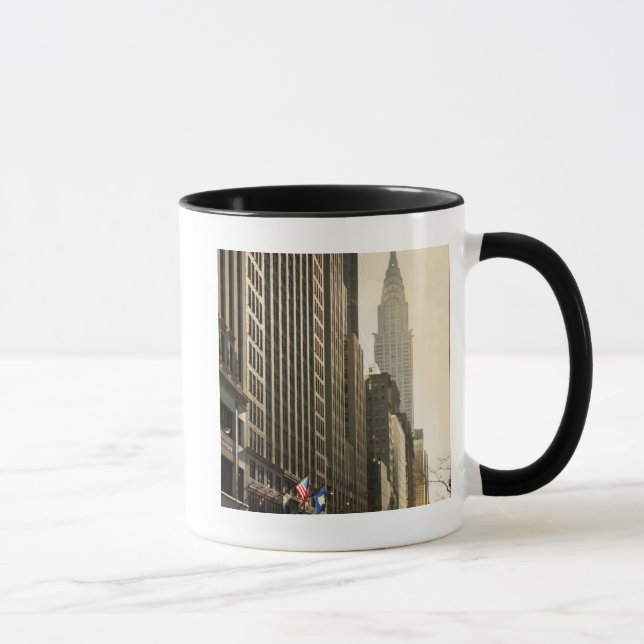 Mug New York, St d'E 42 et construction de Chrysler (Droite)