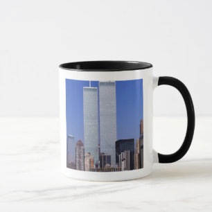 Mug New York, USA. Tours jumelles du célèbre monde