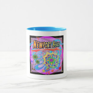 Mug Newport Beach Véritable Musique de Progrès
