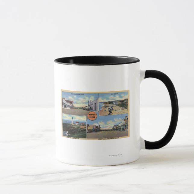 Mug Newport, Oregon - Phare de Yaquina, Main (Droite)