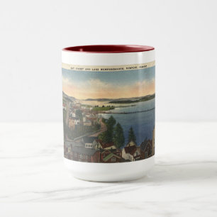 Mug Newport VT Lake Memphremagog Style Vintage des ann