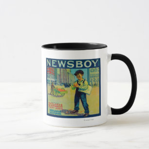 Mug Newsboy Orange LabelRedlands, CA