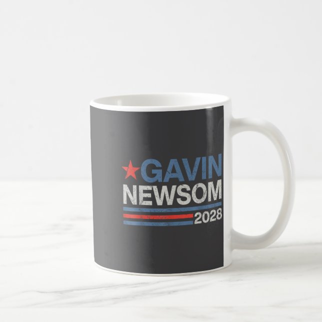 Mug Newsom 2028 President 48 Us Flag Election Campaign (Droite)