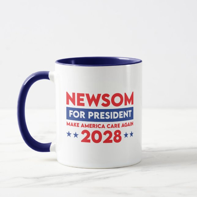Mug Newsom pour le président Rendre America Care 2028 (Gauche)