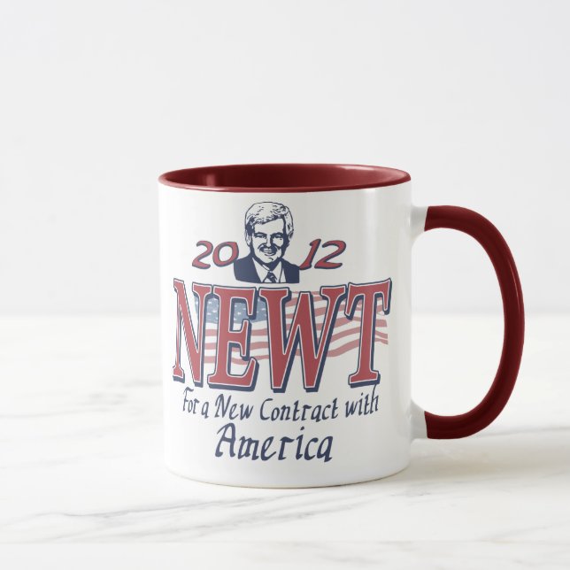 Mug Newt Gingrich pour le président 2012 vitesse (Droite)