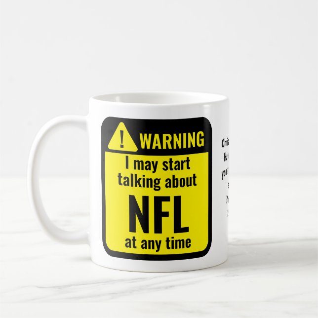 Mug NFL Funny Personalized (Gauche)