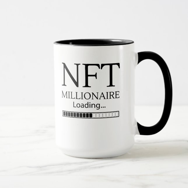 Mug NFT Millionaire Chargement s'il vous plaît patient (Droite)