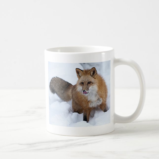Mug Ni de Fox rouge la neige (Droite)