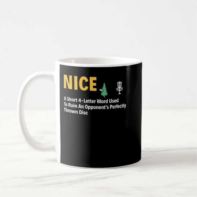 Mug Nice Disque Golf Funny Définition Disque Golfer Lo (Gauche)