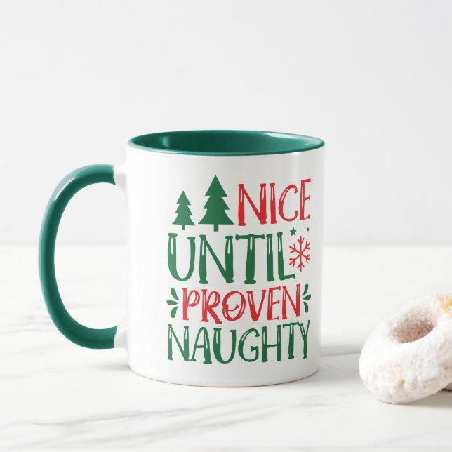 Mug Nice Jusqu'À Noël Naughty Proven (Avec donut)