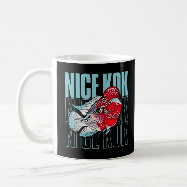 Mug Nice Kok Funny Flowerhorn Cichlid Poisson Keeper (Gauche)
