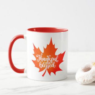 Mug Nice Leaf Automne Thanksgiving Typographie