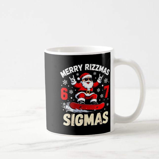 Mug Nice Naughty 67 Funny 6-7 Meme Slang Christmas  (Droite)