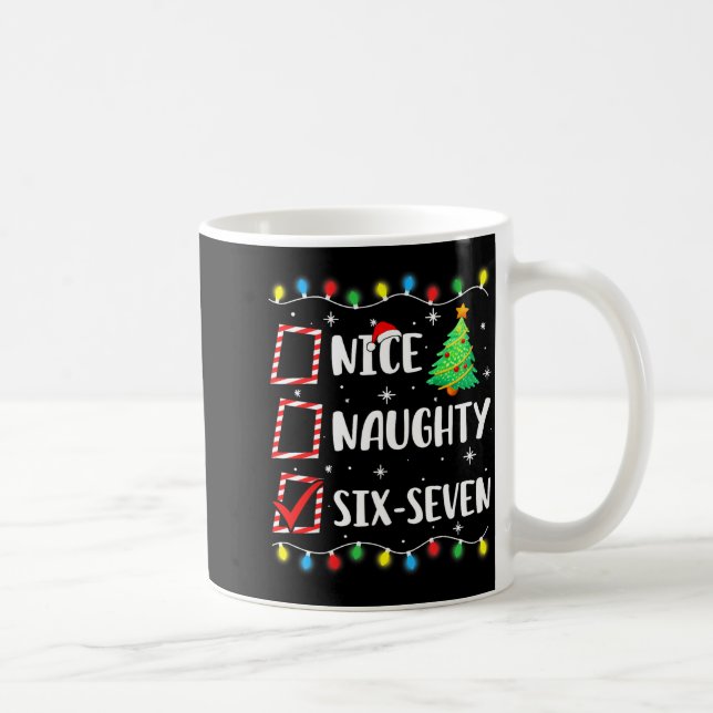 Mug Nice Naughty 67 Six Seven Funny Christmas 6 7 Meme (Droite)