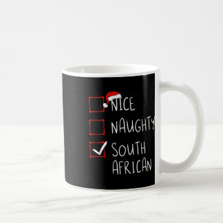 Mug Nice Naughty Afrique du Sud Noël Afrique du Sud