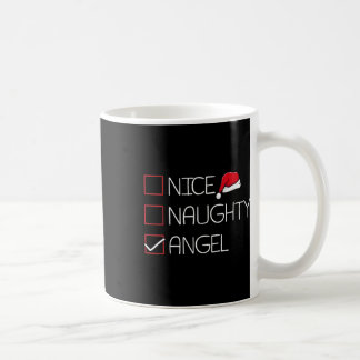 Mug Nice Naughty Angel Noël Pyjama Drôle Humour X-