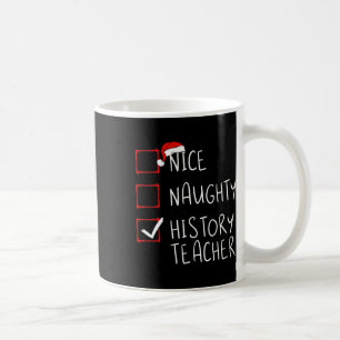 Mug Nice Naughty Histoire Enseignant Liste de Noël Éco