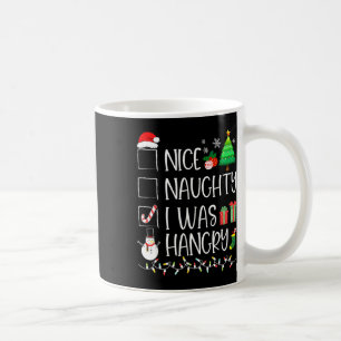 Mug Nice Naughty I Was Hungry Christmas List Père Noël