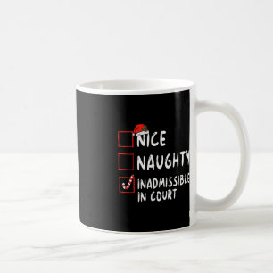 Mug Nice Naughty Inadmissible Dans La Liste De Noël Du