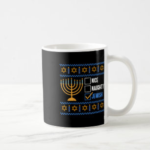 Mug Nice Naughty Jewish Ugly Hanoukka - Hanoukka