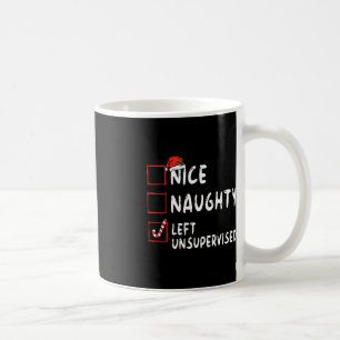 Mug Nice Naughty Laissé Sans Surveillance Liste De Noë