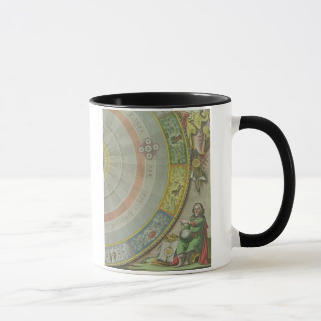 Mug Nicolas Copernic (1473-1543), détail d'une carte (Droite)