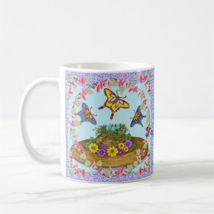 Mug Nid de chapeau de fleurs 