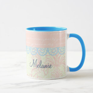Mug Nid mignon vintage personnalisé de couples