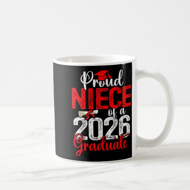 Mug Nièce fière d'un étudiant diplômé de la promotion  (Droite)
