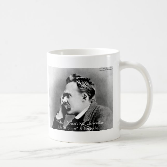 Mug Nietzsche "Ne tue pas U" Citation Cadeaux & Tee -  (Droite)